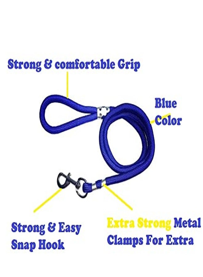 Pups&Pets حبل مقود أنيق ومريح للكلاب من النايلون الأزرق من Pups&Pets - 18 مم - للكلاب الكبيرة - Image 3